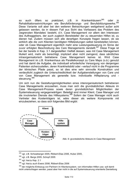 Systemsteuerung im Case Management