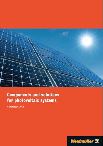 Components and solutions for photovoltaic systems - Weidmüller