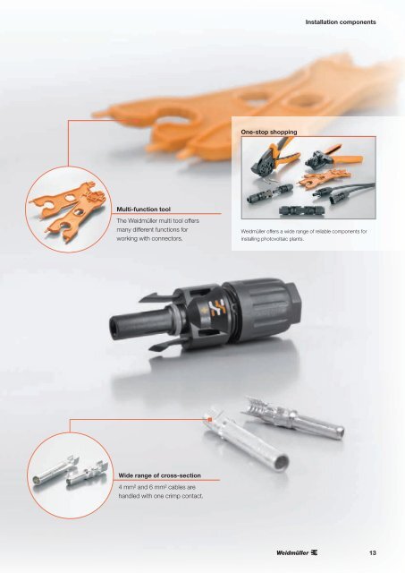 Components and solutions for photovoltaic systems - Weidmüller