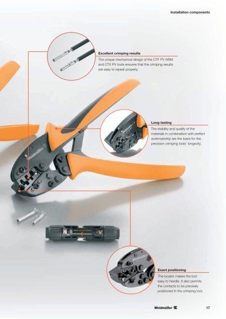 Components and solutions for photovoltaic systems - Weidmüller