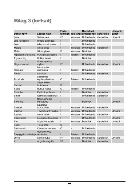 Rapport til Ribe Amt - WaterFrame