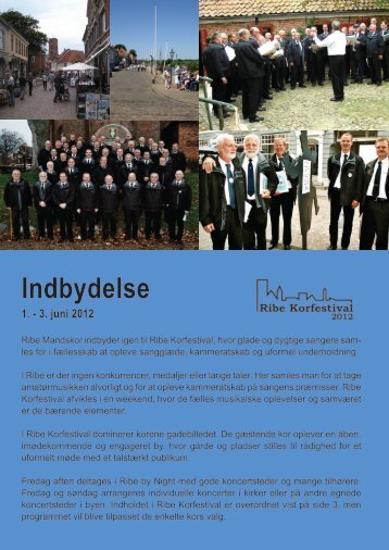 Indbydelse - Ribe Mandskor