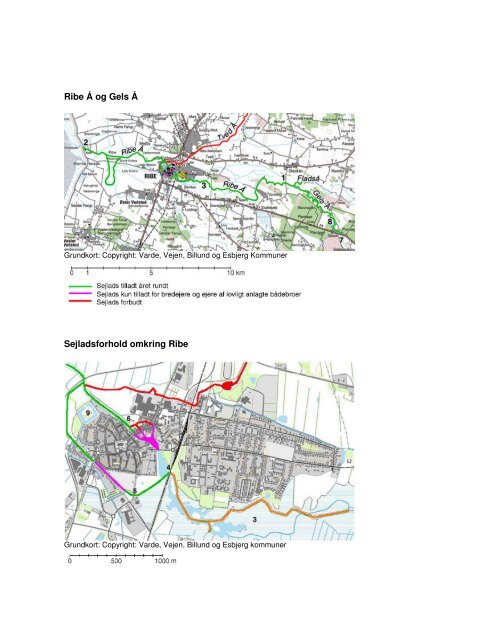Ribe Å og Gels Å Sejladsforhold omkring Ribe - Esbjerg Kommune