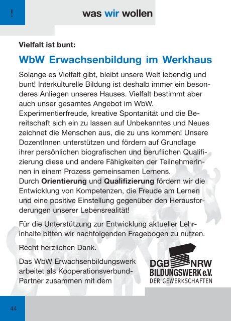 Programmheft 2/2009 - Werkhaus e.V.