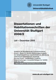 Dissertationen und Habilitationsschriften der Universität Stuttgart ...