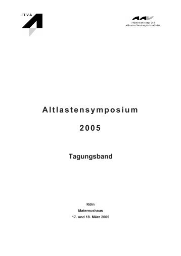 Altlastensymposium 2005 - ITVA