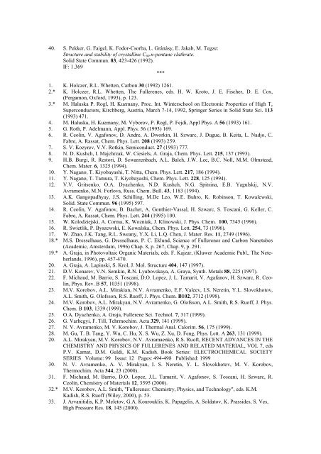 List of Citations