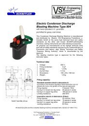 Electric Condenser Discharge Blasting Machine Type 804 - VSV ...