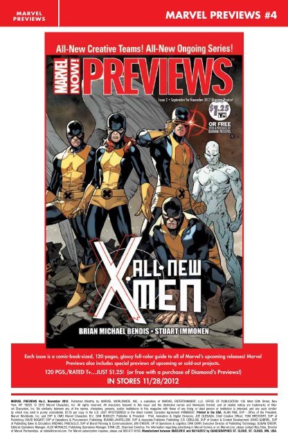 marvel previews #4 - Comix