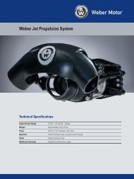 Weber Jet Propulsion System Technical Specifications
