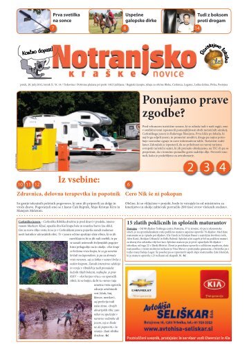 NKN - Časopis Notranjsko-kraške novice vsakih 14 dni