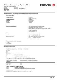 material safety data sheet - GHC Gerling, Holz + Co. Handels GmbH