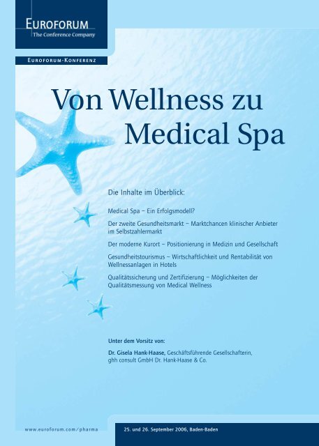 Von Wellness zu Medical Spa - ghh-consult  GmbH