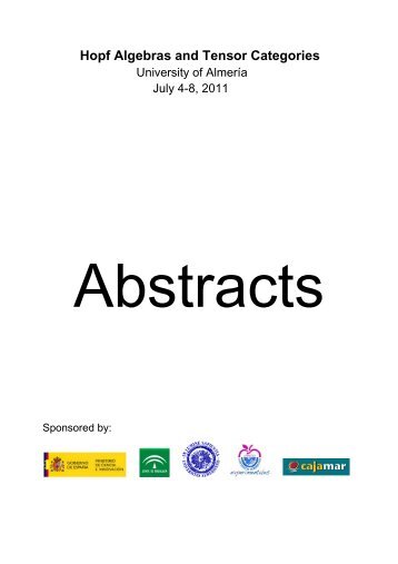 Hopf Algebras and Tensor Categories - Universidad de Almería