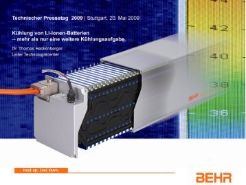 Kühlung Li-Ionen-Batterie - Behr