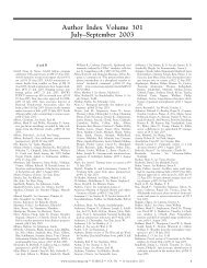 Author Index Volume 301 July–September 2003 - Science