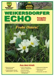Ausgabe 01/2012 - in der Gemeinde Weikersdorf