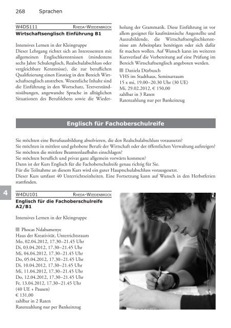 4Sprachen - Volkshochschule Reckenberg-Ems