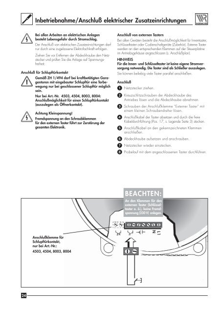 Einbau- und Bedienungsanleitung Rator - Rademacher