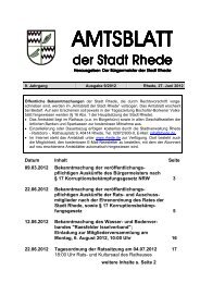 Amtsblatt-Ausgabe 09-2012 - Stadt Rhede