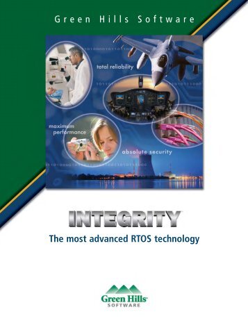 INTEGRITY RTOS Datasheet - Green Hills Software