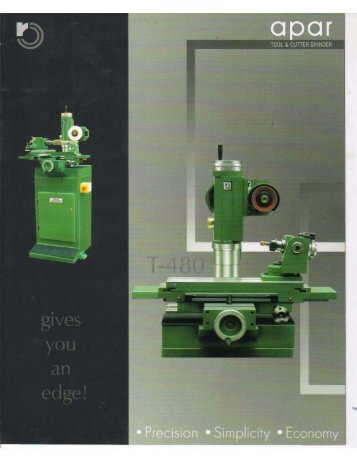 Apar Tool & Cutter Grinder T-480