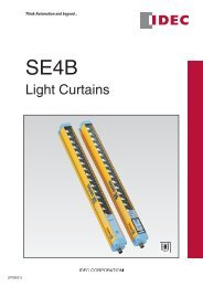 SE4B Safety Light Curtains - Idec