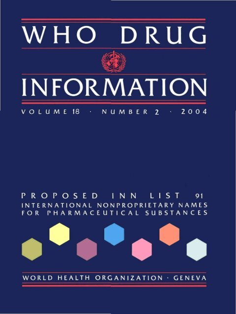 WHO Drug Information Vol. 18, No. 2, 2004 - World Health ...