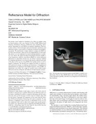 Reflectance Model for Diffraction - EDM - UHasselt