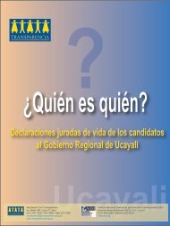 Declaraciones juradas de vida de los candidatos al ... - Transparencia