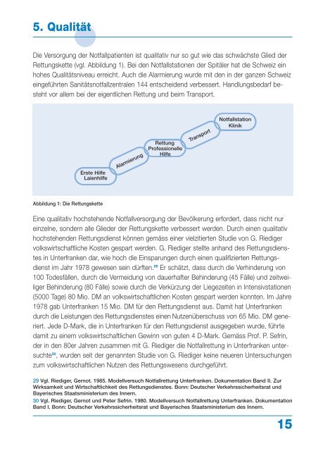 Tarifpolitik im Schweizer Rettungswesen - Zentralstelle für ...