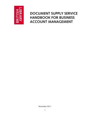 BLDSS Handbook - British Library
