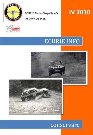 ECURIE Aix-la-Chapelle E.V. Im DMV, Aachen