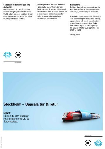 Stockholm – Uppsala tur & retur - ul.se
