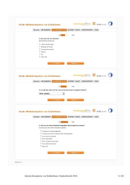 Internetkompetenz von SchülerInnen - Demokratiezentrum Wien