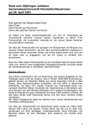 Rede von Ehrenbürgermeister Helmut Schumann zum 25jährigen ...