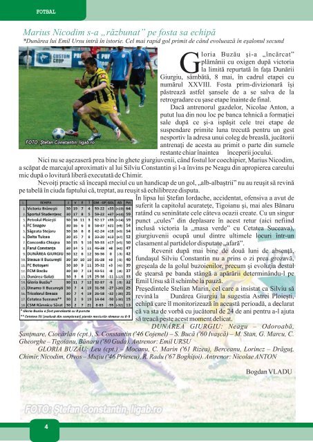 Click aici pentru a citi revista - Clubul Sportiv Atletic Giurgiu