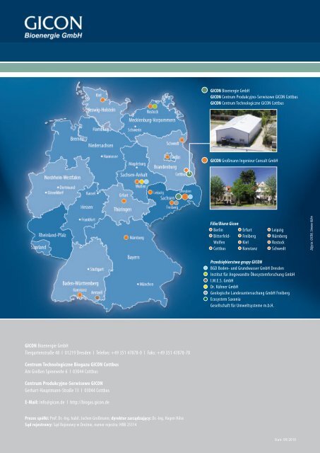 Proces produkcji biogazu GICON dwustopniowa fermentacja sucho