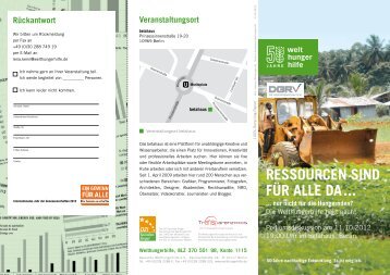 Flyer zum Download - Welthungerhilfe