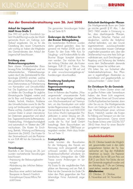 7-2008 online.pdf, Seiten 1-24 - Brunn am Gebirge