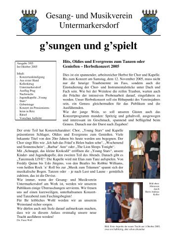 Vereinsnachrichten 2005-03 - GMV Untermarkersdorf