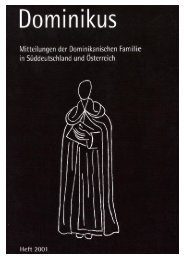 Zum Dominikusheft 2001 - Dominikaner