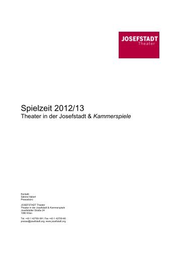 Pressetext - Theater in der Josefstadt