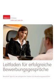 Leitfaden für erfolgreiche Bewerbungsgespräche - Adecco ...