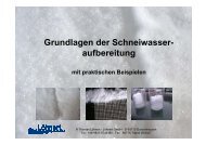 Grundlagen der Schneiwasseraufbereitung - DIE österreichische ...