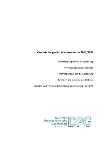 Semesterprogramm und weitere Veranstaltungen des IPS (pdf-Datei