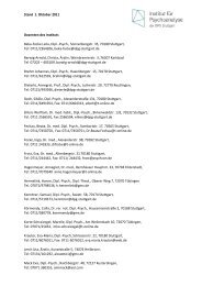 Liste der Dozenten der Arbeitsgruppe - Institut für Psychoanalyse ...