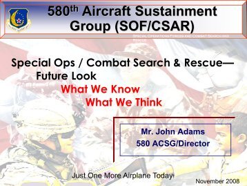 580th Aircraft Sustainment Group (SOF/CSAR)