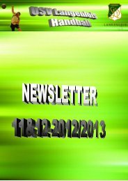 Newsletter 2012/13-11&12 - USV Langenlois Handball