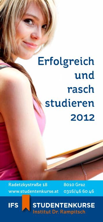 Erfolgreich und rasch studieren 2012 - Steiermärkische Sparkasse